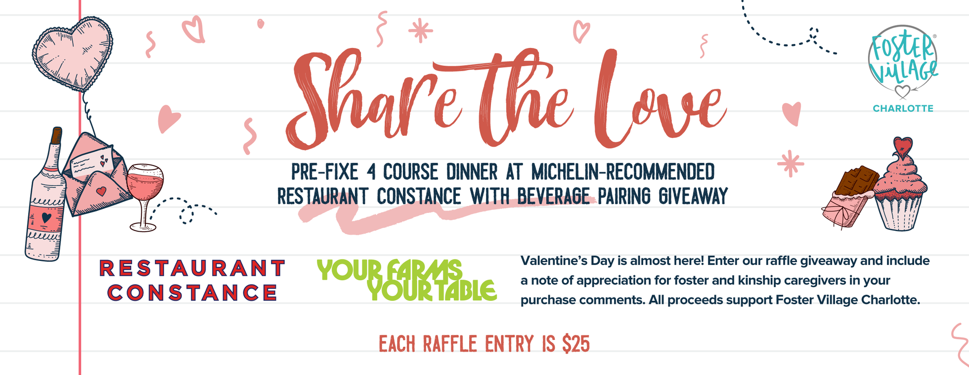 Share the Love: Restaurant Constance Four Course Dinner and Drink Paring Giveaway